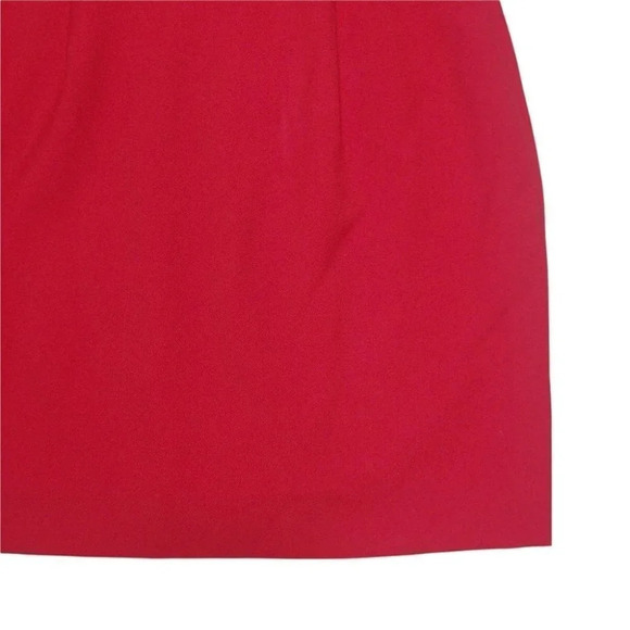 Vintage Mr. Jax Pure Virgin  Wool Skirt Red 16 - Picture 4 of 6